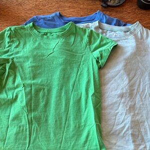Primary Kids Short-Sleeve Tees - Green, Blue, Light Blue